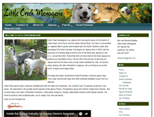 Tablet Screenshot of littlecreekmenagerie.com